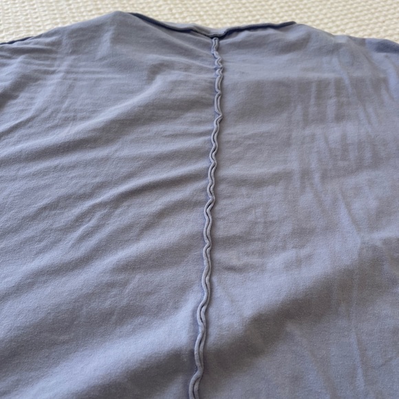 Raw edge Periwinkle shirt - Picture 2 of 5